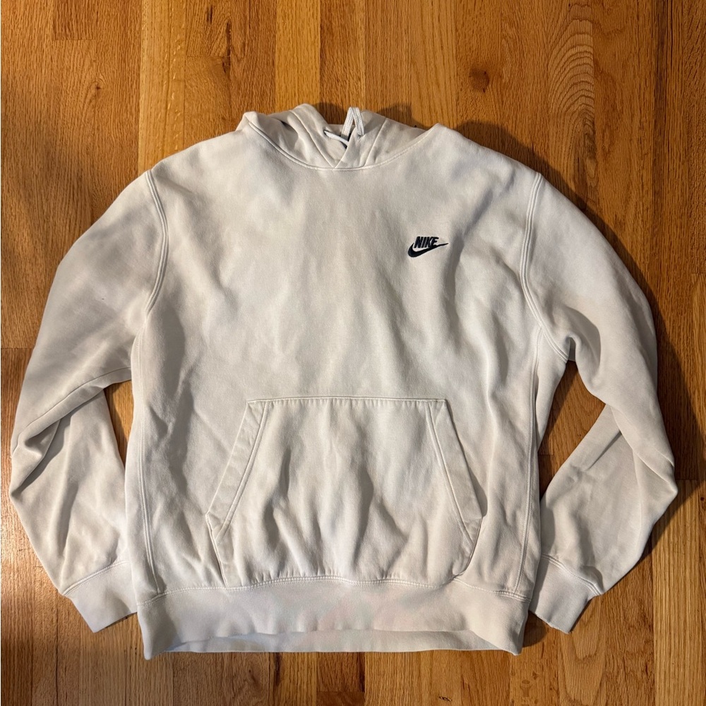 Nike Cream Hoodie with Black Logo